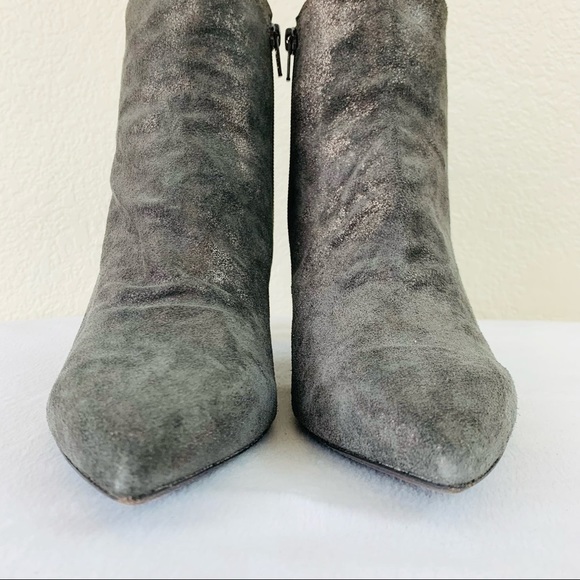 {Coclico} NEW Joy Metallic Suede Ankle Boots - Picture 3 of 8